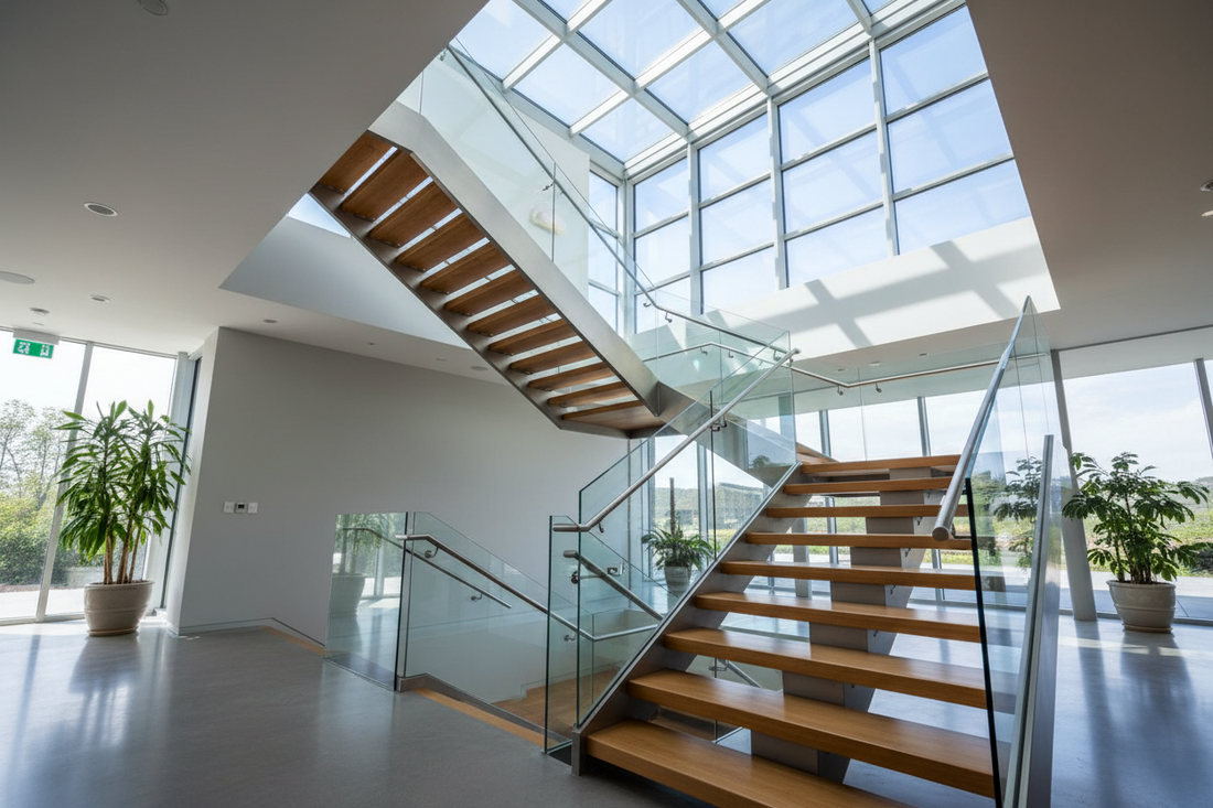 Escalier double quart tournant : gain de place & style