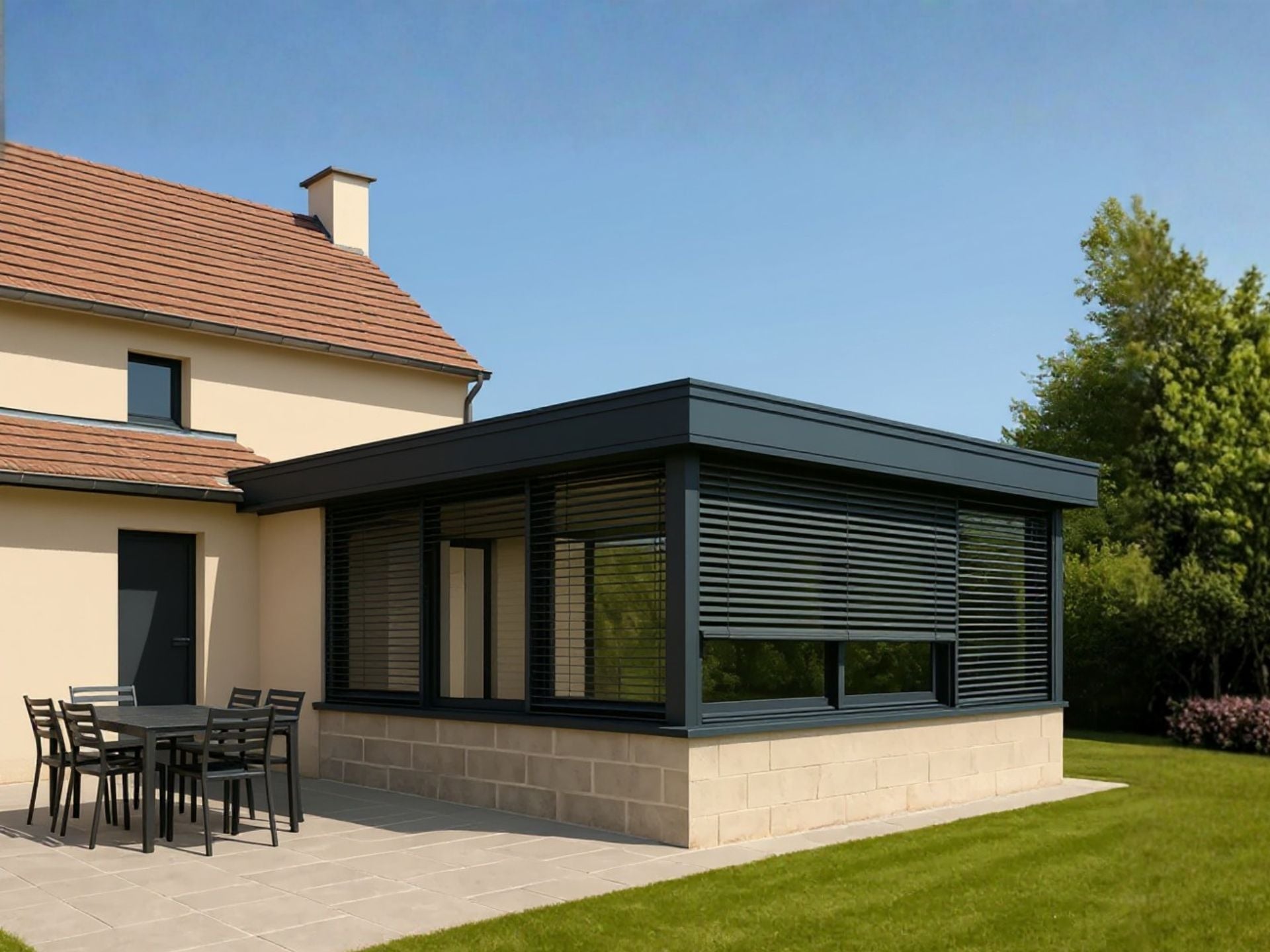 Véranda avec mur plein : le guide pour une extension réussie